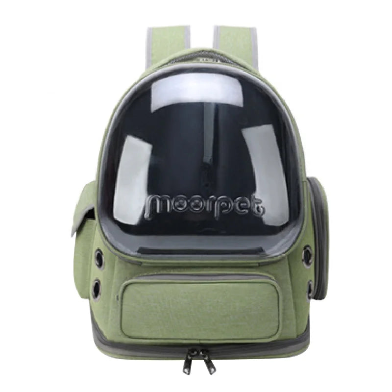 Bolsa transparente para transportar gatos, mochila de viagem ao ar livre para gatos, cães pequenos, respirável, bolsa de transporte para gatos, suprimentos para animais de estimação