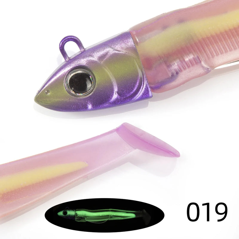 Hunthouse-isca minnow preto para pesca, isca de silicone macio com cabeça de gabarito, wobblers para lúcio e baixo, 7g/12g/25g/40g/60g/90g/120g