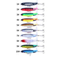 Popper conjunto de isca de pesca 11cm/14g artificial topwater isca dura rotativa wobblers enfrentar acessórios de isca de pesca 5/10 pçs pesca