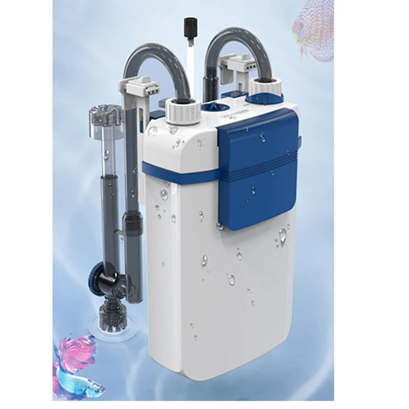 Sistema De Filtração De Tanque De Peixes De Aquário Silencioso, máquina Integrada De Oxigenação, purificação De água, montado Na Parede, 220V