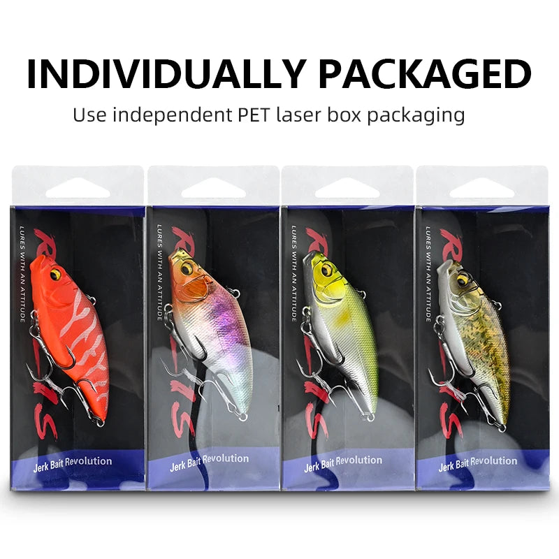 Meredith vibração-x vib 75mm 19g wobblers equipamento de pesca iscas de pesca isca de vibração para profundidade total acessórios artificiais
