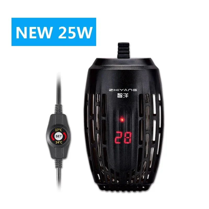Mini Aquecedor De Tanque De Peixes Pequeno, Display Digital LED, Temperatura Automática, Aquecimento à Prova De Explosão, Baixo Nível De Água, Tanque De Tartaruga