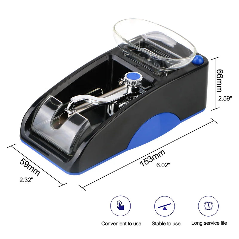 Electric Automatic Cigarette Rolling Machine, Tobacco Roller, Smoking Tool, DIY Injector Maker, Acessórios para fumar, UE, EUA Plug