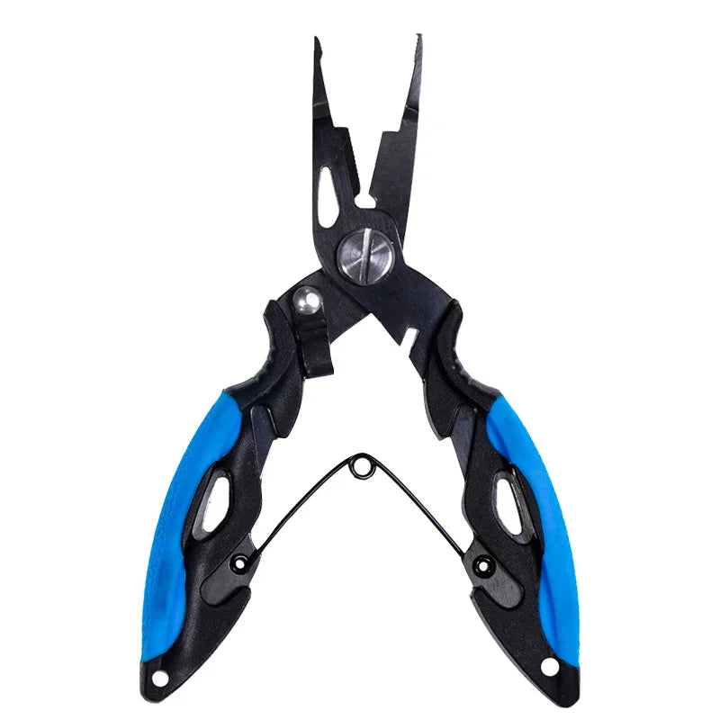 Alicates de pesca multifuncionais, pinças de pesca, ferramentas de pesca, tricô, moscas tesoura, conjunto de tranças, pinças, acessórios para mercadorias, inverno