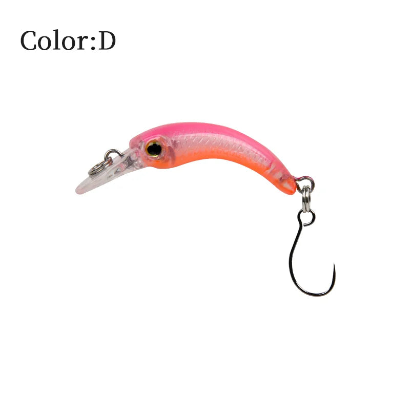 LETOYO flutuante truta isca de pesca 40mm 1.2g micro artificial 4cm minnow isca dura mini iscas jerkbait para a área da truta baixo poleiro